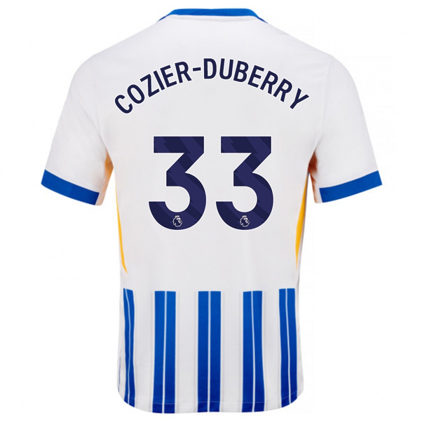 Mulher Camisola Amario Cozier-Duberry #33 Branco Azul Principal 2024/25 Camisa Brasil