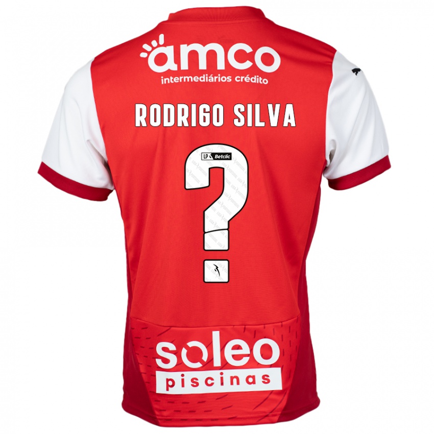 Mulher Camisola Rodrigo Silva #0 Vermelho Branco Principal 2024/25 Camisa Brasil