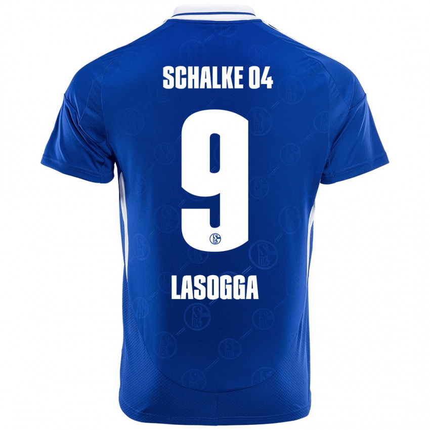 Mulher Camisola Pierre-Michel Lasogga #9 Azul Real Principal 2024/25 Camisa Brasil