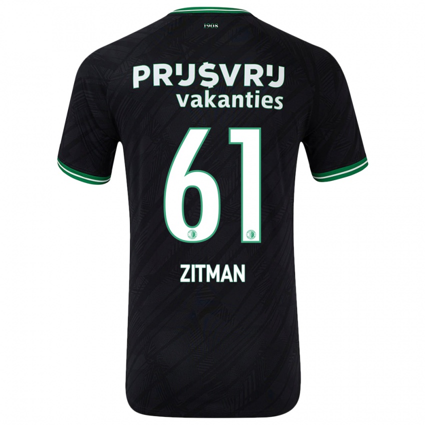 Mulher Camisola Sven Zitman #61 Verde Preto Alternativa 2024/25 Camisa Brasil