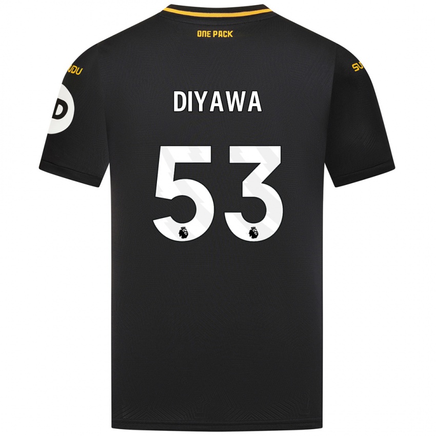 Mulher Camisola Aaron Keto-Diyawa #53 Preto Alternativa 2024/25 Camisa Brasil