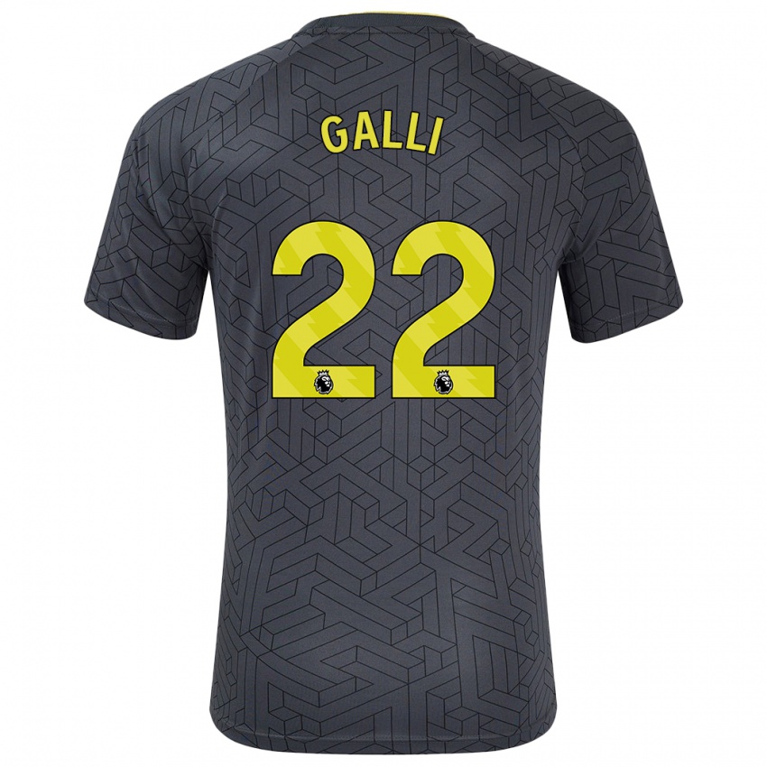 Mulher Camisola Aurora Galli #22 Amarelo Preto Alternativa 2024/25 Camisa Brasil