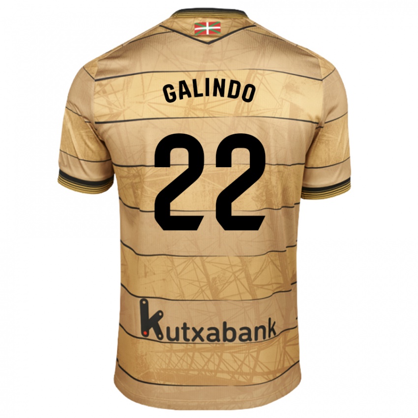 Mulher Camisola Iker Galindo #22 Castanho Alternativa 2024/25 Camisa Brasil