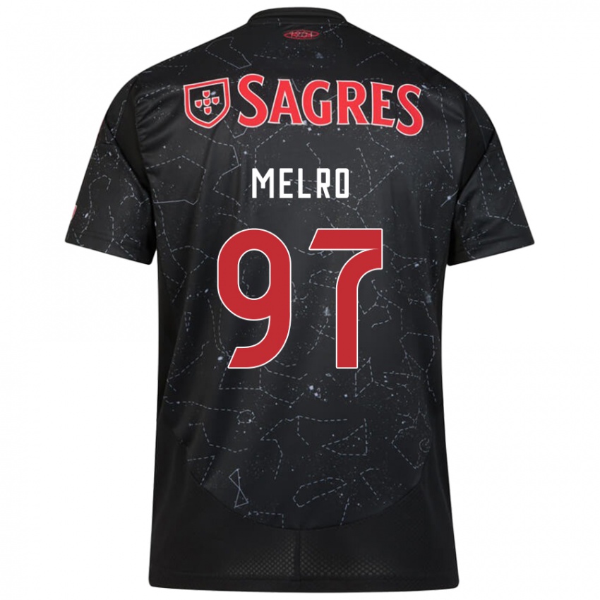 Mulher Camisola José Melro #97 Vermelho Preto Alternativa 2024/25 Camisa Brasil