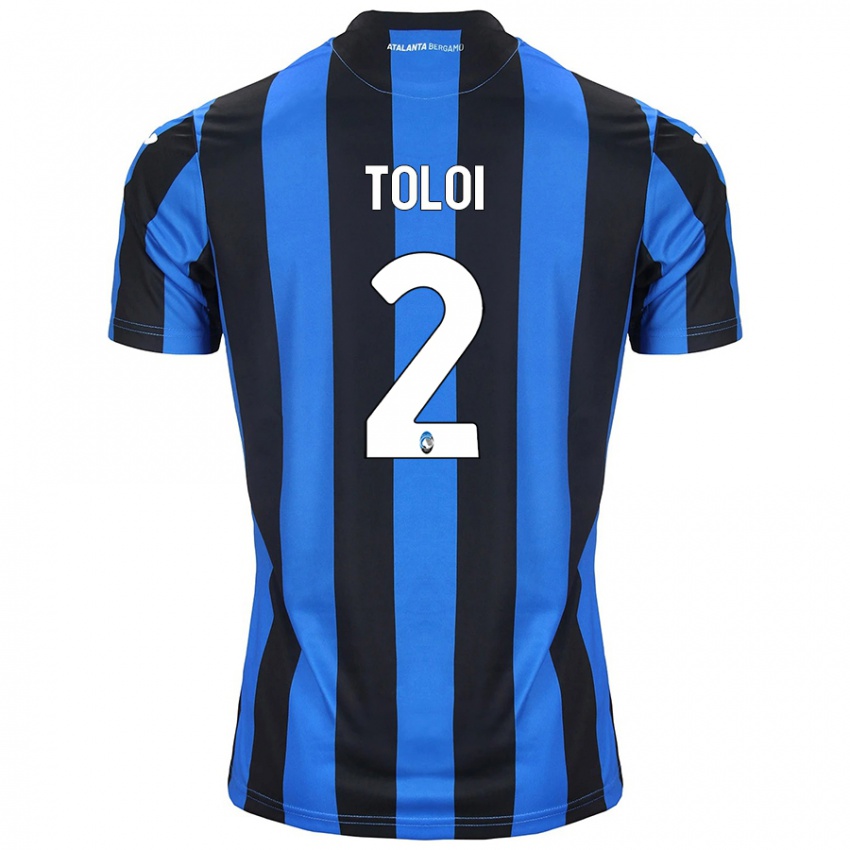 Criança Camisola Rafael Tolói #2 Azul Preto Principal 2024/25 Camisa Brasil