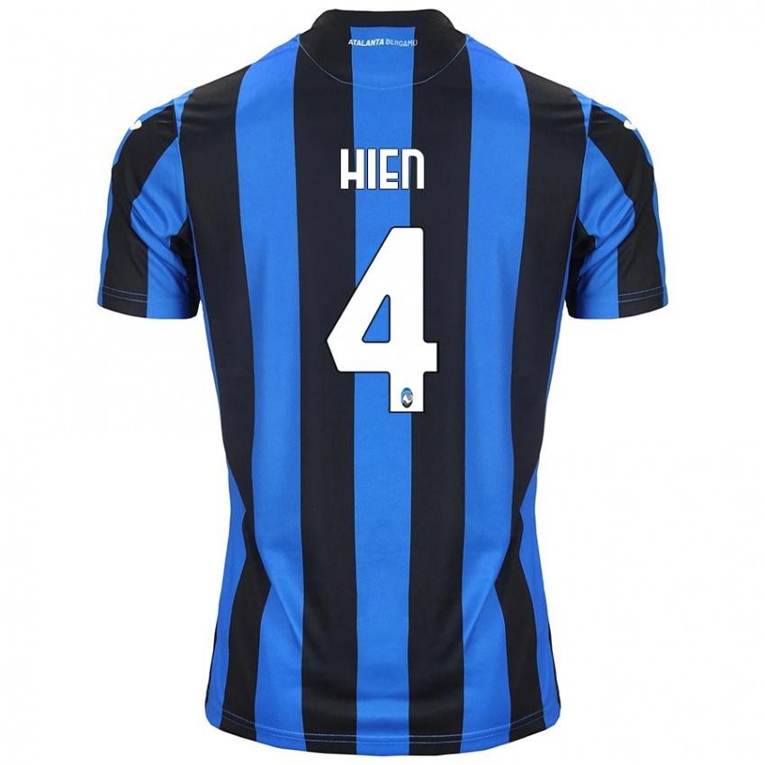 Criança Camisola Isak Hien #4 Azul Preto Principal 2024/25 Camisa Brasil