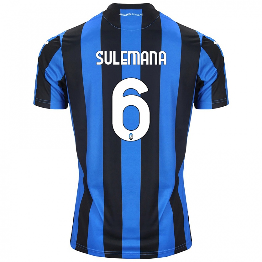 Criança Camisola Ibrahim Sulemana #6 Azul Preto Principal 2024/25 Camisa Brasil