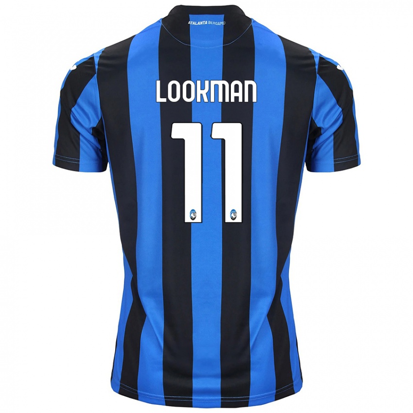 Criança Camisola Ademola Lookman #11 Azul Preto Principal 2024/25 Camisa Brasil