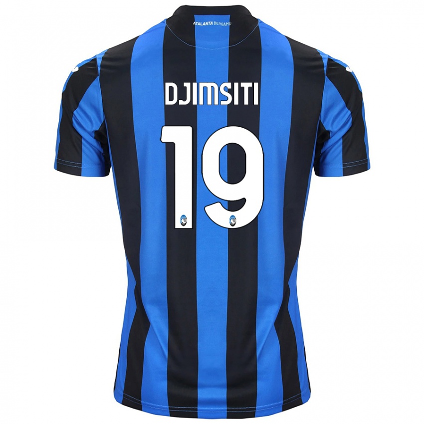 Criança Camisola Berat Djimsiti #19 Azul Preto Principal 2024/25 Camisa Brasil