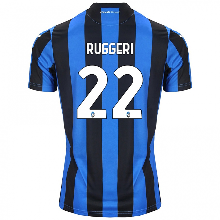 Criança Camisola Matteo Ruggeri #22 Azul Preto Principal 2024/25 Camisa Brasil