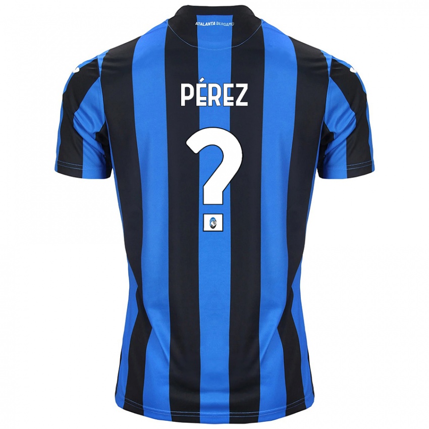 Criança Camisola David Pérez #0 Azul Preto Principal 2024/25 Camisa Brasil