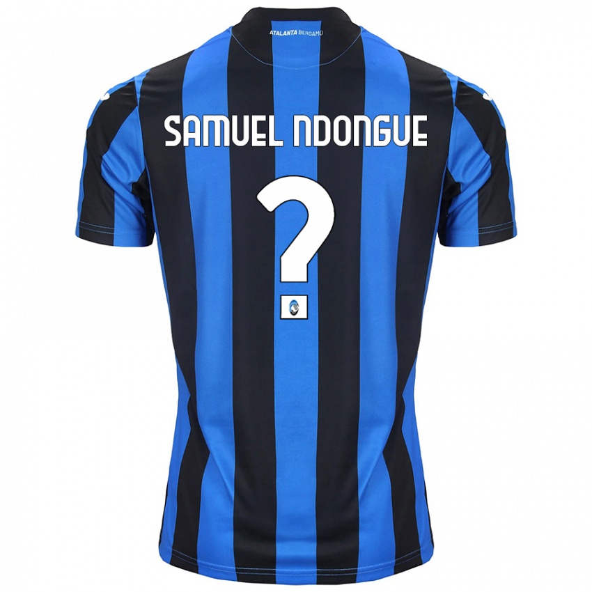 Criança Camisola Frederick Samuel Ndongue #0 Azul Preto Principal 2024/25 Camisa Brasil