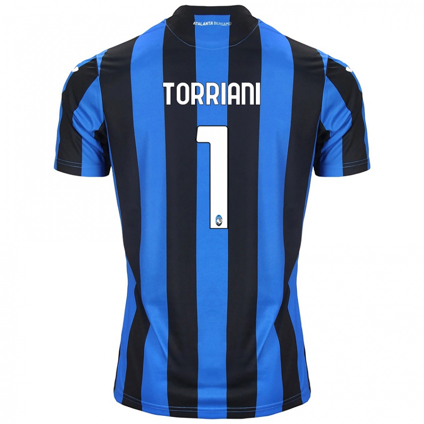 Criança Camisola Andrea Torriani #1 Azul Preto Principal 2024/25 Camisa Brasil