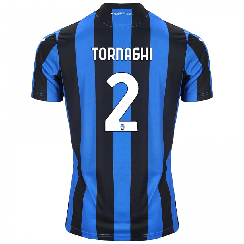 Criança Camisola Pietro Tornaghi #2 Azul Preto Principal 2024/25 Camisa Brasil