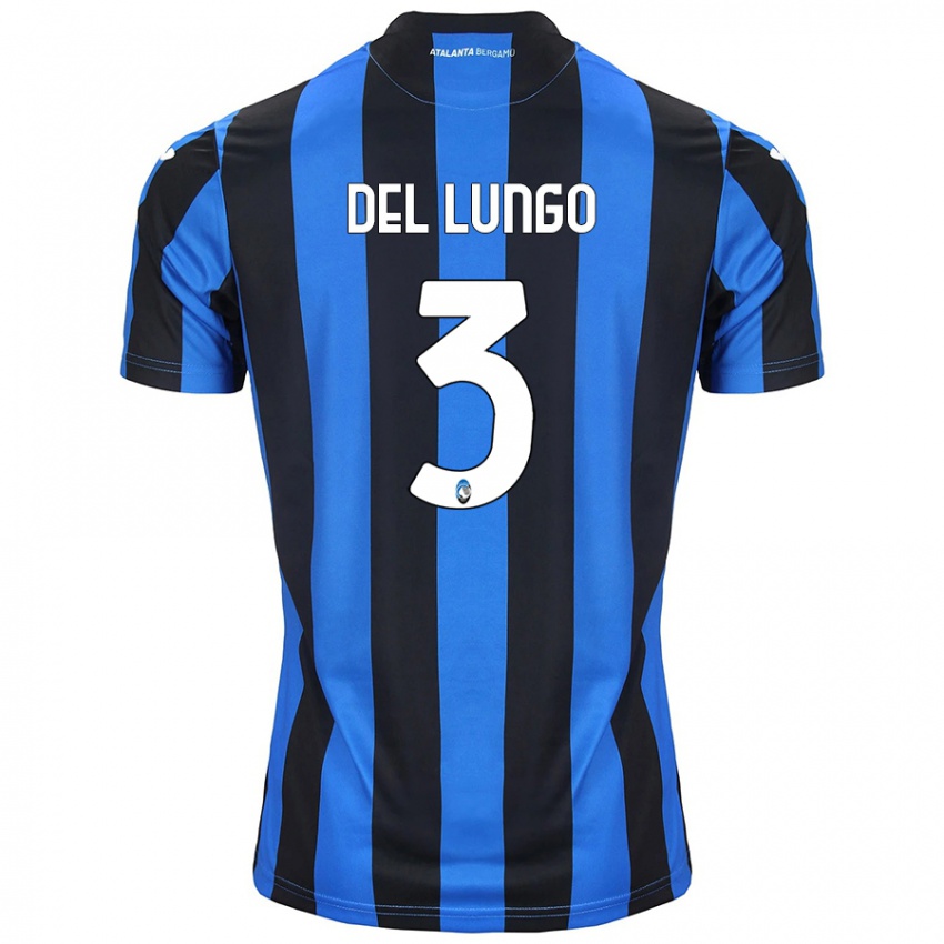 Criança Camisola Tommaso Del Lungo #3 Azul Preto Principal 2024/25 Camisa Brasil