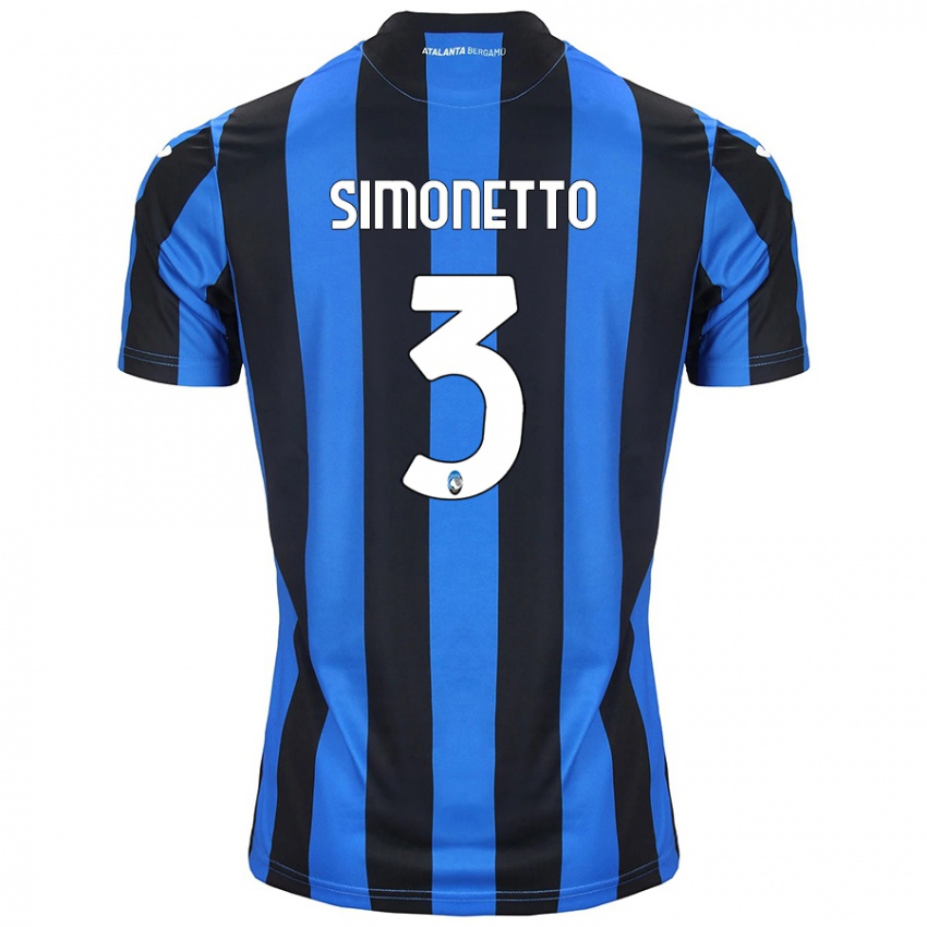 Criança Camisola Federico Simonetto #3 Azul Preto Principal 2024/25 Camisa Brasil