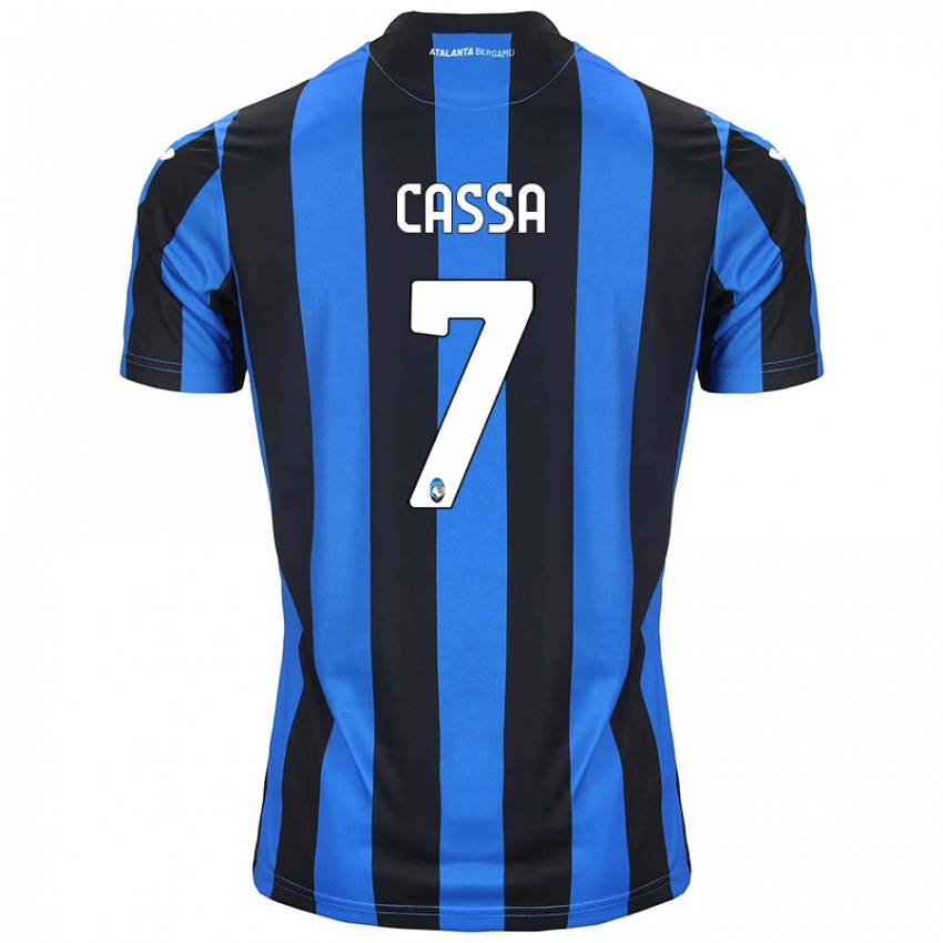 Criança Camisola Federico Cassa #7 Azul Preto Principal 2024/25 Camisa Brasil