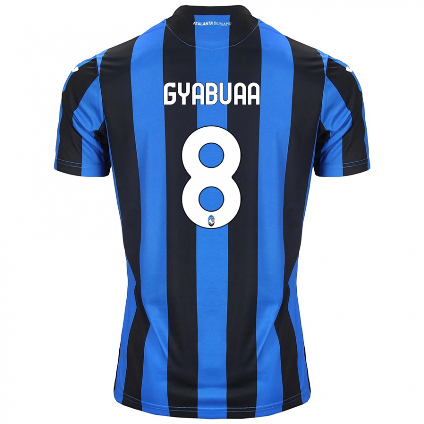 Criança Camisola Emmanuel Gyabuaa #8 Azul Preto Principal 2024/25 Camisa Brasil