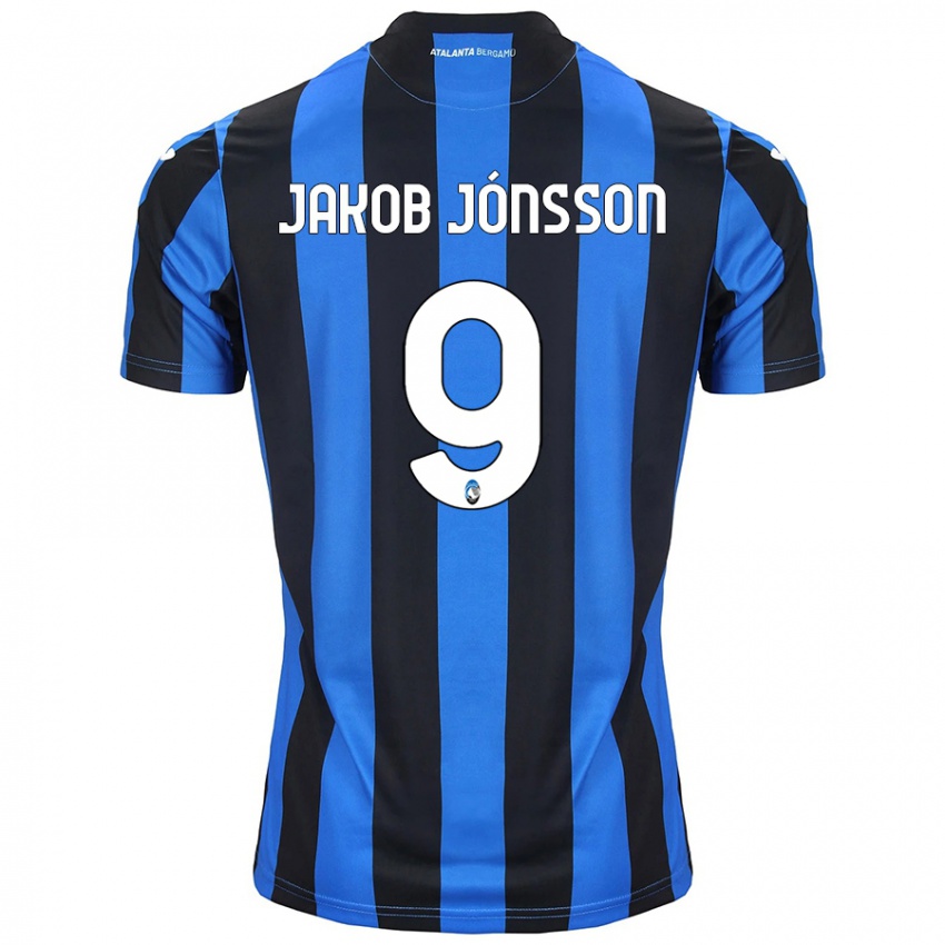 Criança Camisola Birkir Jakob Jónsson #9 Azul Preto Principal 2024/25 Camisa Brasil