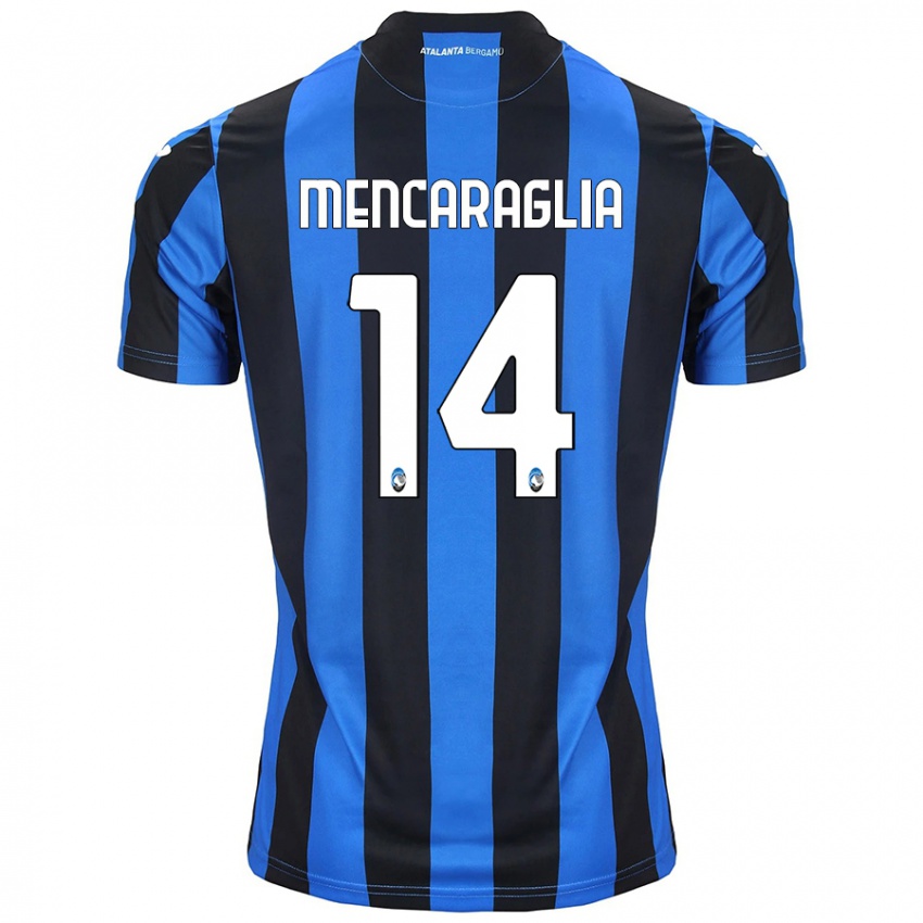 Criança Camisola Filippo Mencaraglia #14 Azul Preto Principal 2024/25 Camisa Brasil