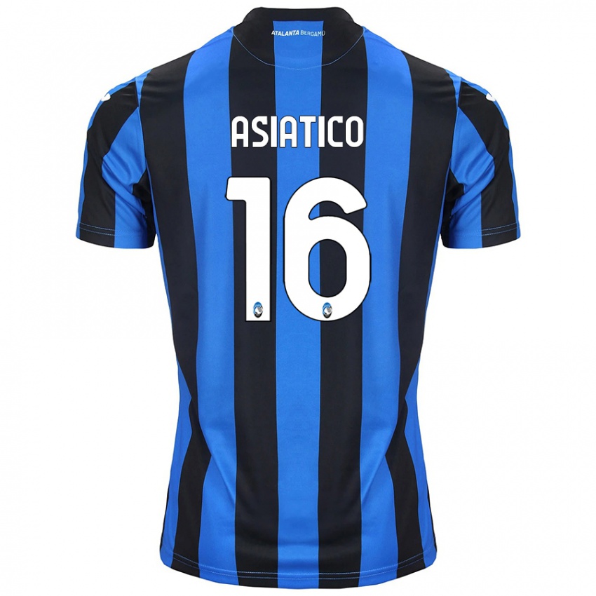 Criança Camisola Pietro Asiatico #16 Azul Preto Principal 2024/25 Camisa Brasil