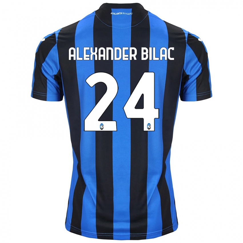 Criança Camisola Max Alexander Bilac #24 Azul Preto Principal 2024/25 Camisa Brasil