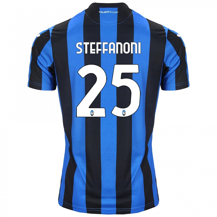 Criança Camisola Federico Steffanoni #25 Azul Preto Principal 2024/25 Camisa Brasil