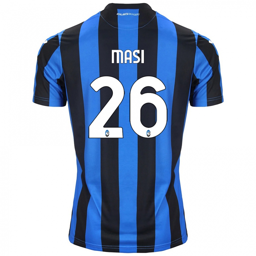 Criança Camisola Alberto Masi #26 Azul Preto Principal 2024/25 Camisa Brasil