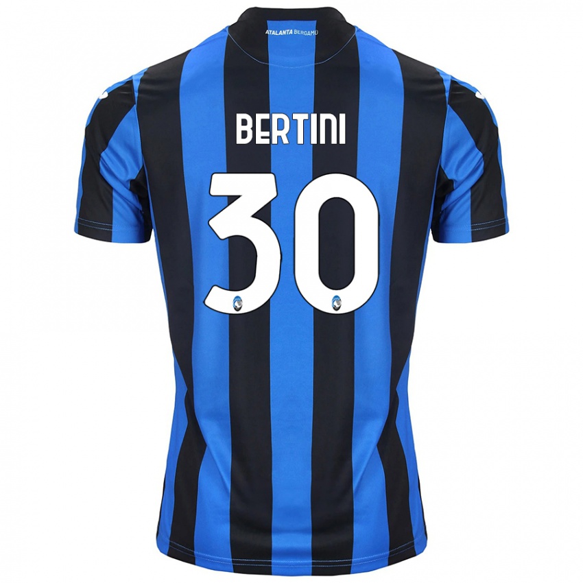 Criança Camisola Tommaso Bertini #30 Azul Preto Principal 2024/25 Camisa Brasil