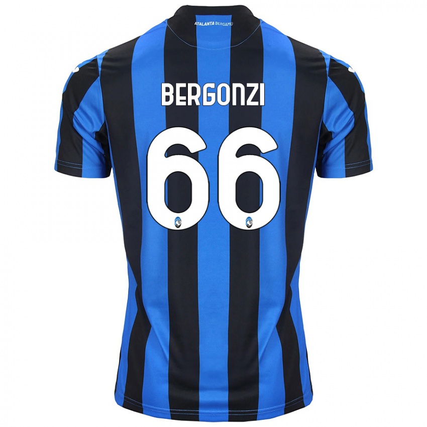 Criança Camisola Federico Bergonzi #66 Azul Preto Principal 2024/25 Camisa Brasil