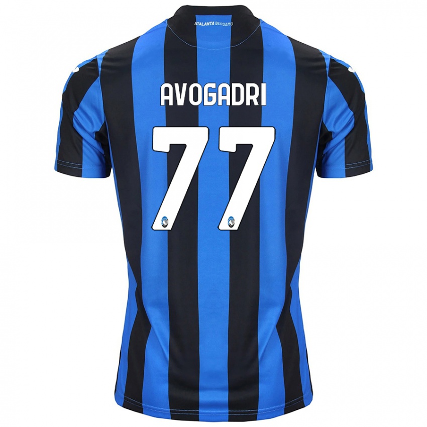 Criança Camisola Lorenzo Avogadri #77 Azul Preto Principal 2024/25 Camisa Brasil