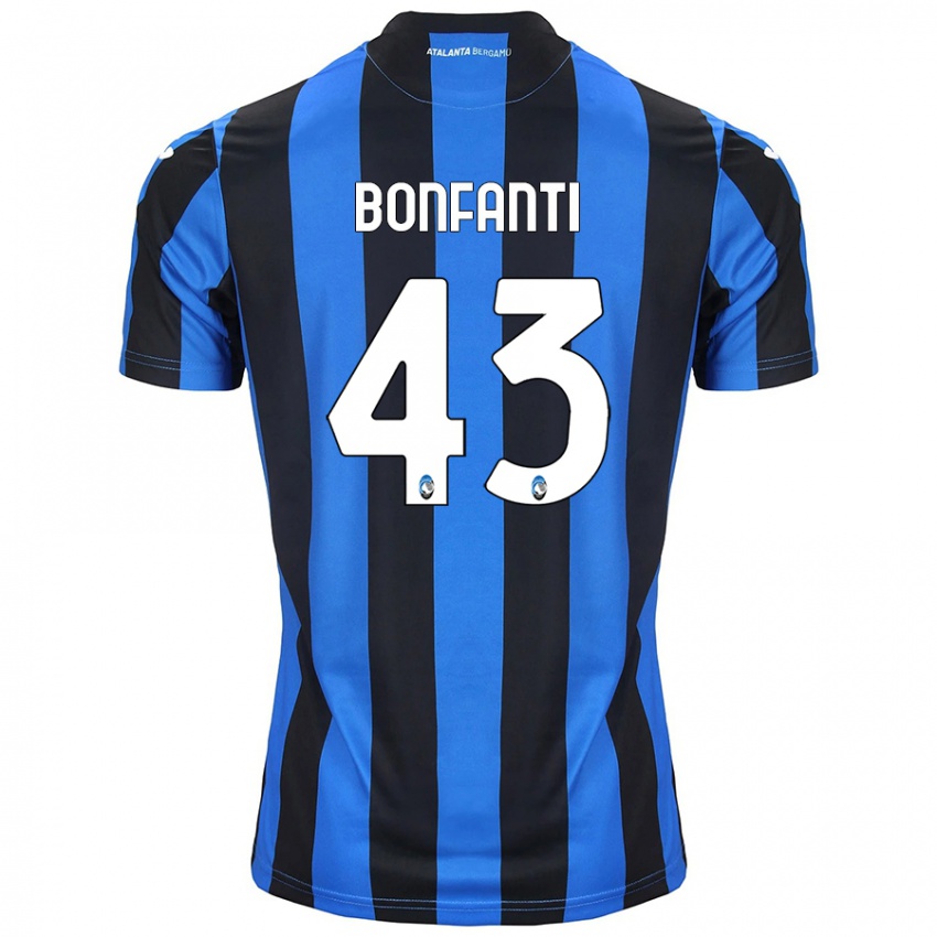 Criança Camisola Giovanni Bonfanti #43 Azul Preto Principal 2024/25 Camisa Brasil