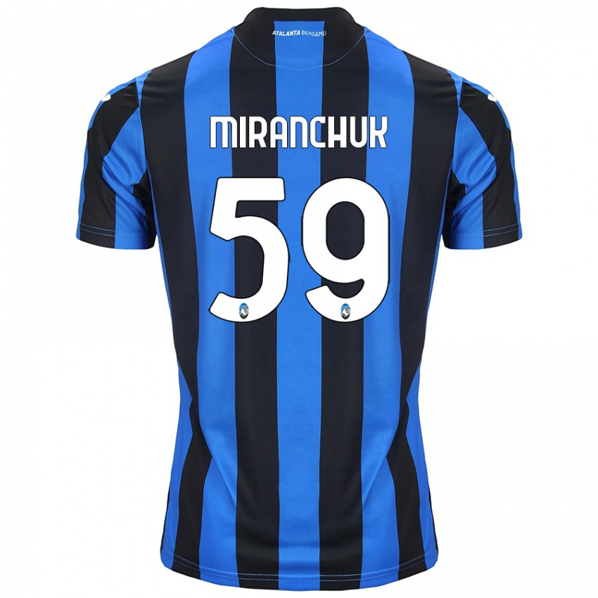 Criança Camisola Aleksey Miranchuk #59 Azul Preto Principal 2024/25 Camisa Brasil