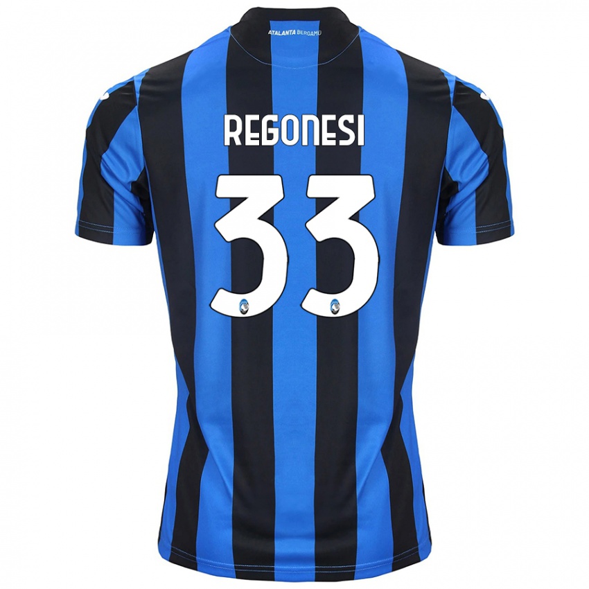 Criança Camisola Iacopo Regonesi #33 Azul Preto Principal 2024/25 Camisa Brasil