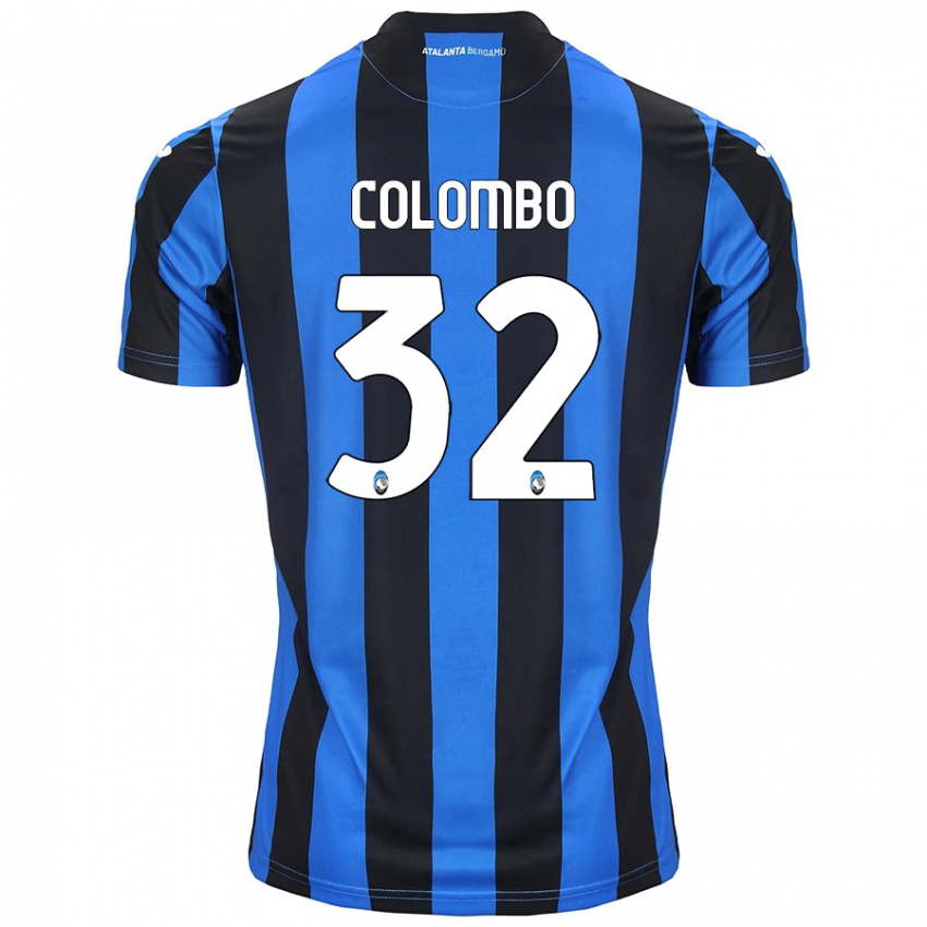 Criança Camisola Matteo Colombo #32 Azul Preto Principal 2024/25 Camisa Brasil