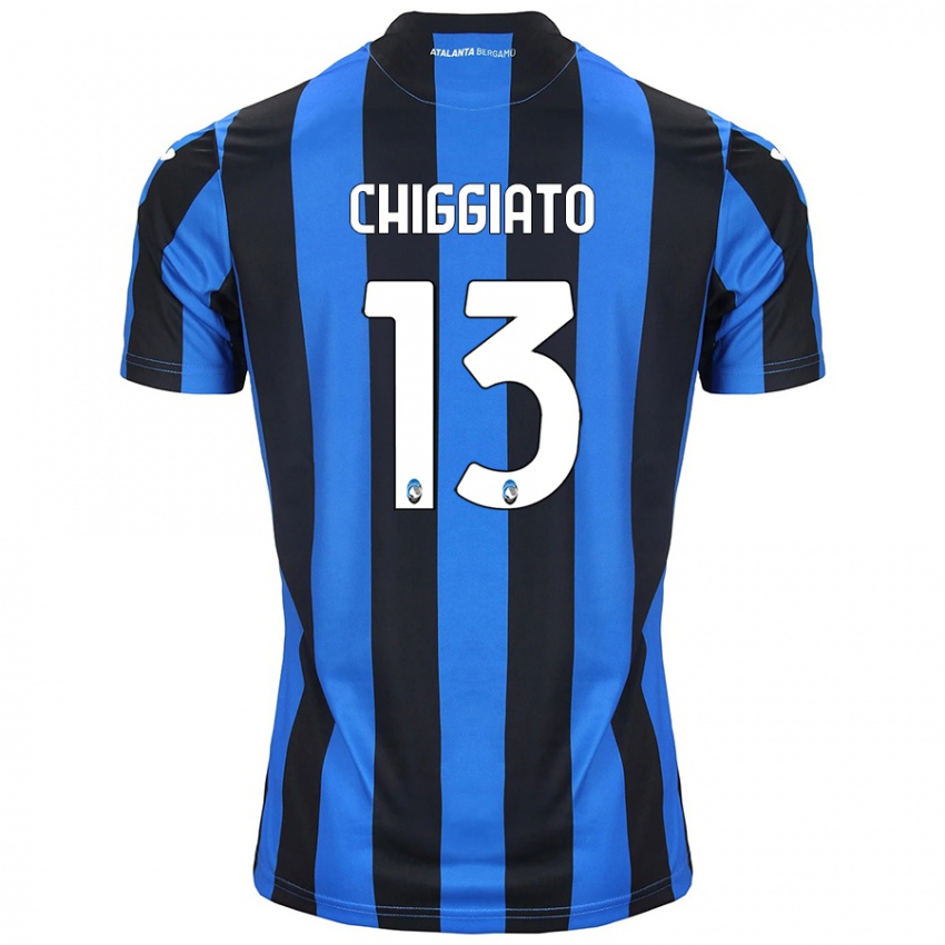 Criança Camisola Gabriele Chiggiato #13 Azul Preto Principal 2024/25 Camisa Brasil