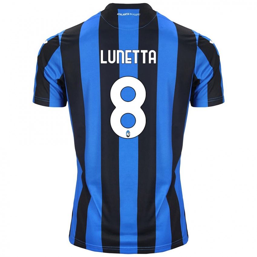 Criança Camisola Gabriel Lunetta #8 Azul Preto Principal 2024/25 Camisa Brasil