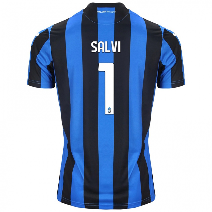 Criança Camisola Margherita Salvi #1 Azul Preto Principal 2024/25 Camisa Brasil