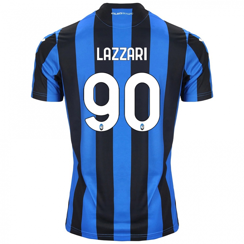 Criança Camisola Ilaria Lazzari #90 Azul Preto Principal 2024/25 Camisa Brasil