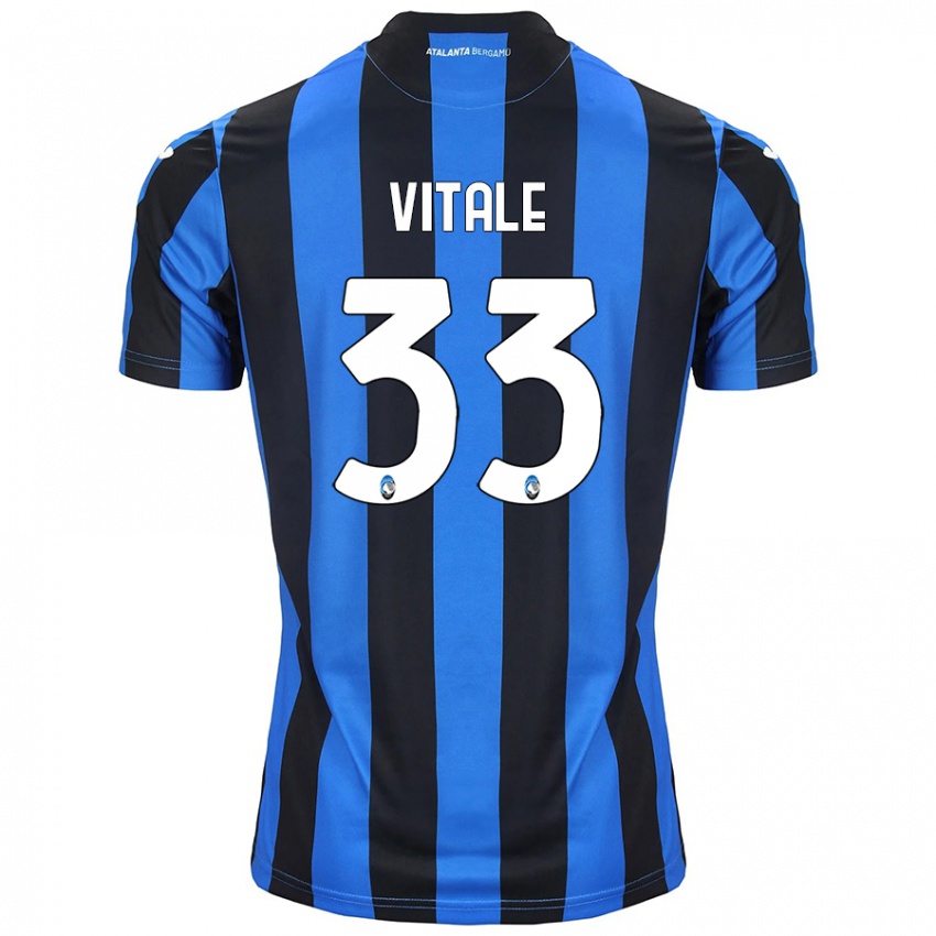 Criança Camisola Francesca Vitale #33 Azul Preto Principal 2024/25 Camisa Brasil