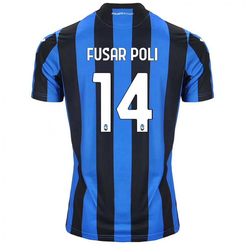 Criança Camisola Giulia Fusar Poli #14 Azul Preto Principal 2024/25 Camisa Brasil