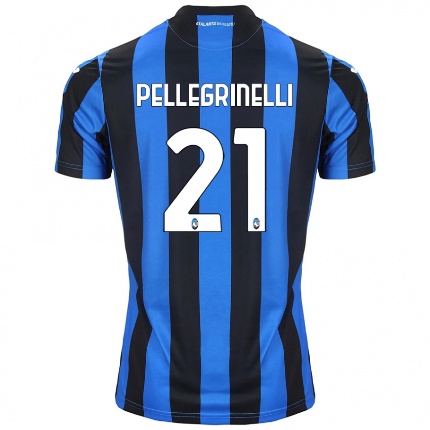 Criança Camisola Giorgia Pellegrinelli #21 Azul Preto Principal 2024/25 Camisa Brasil