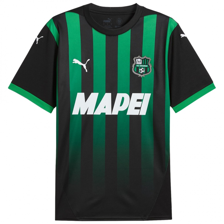 Criança Camisola Mattia Penta #0 Preto Verde Escuro Principal 2024/25 Camisa Brasil