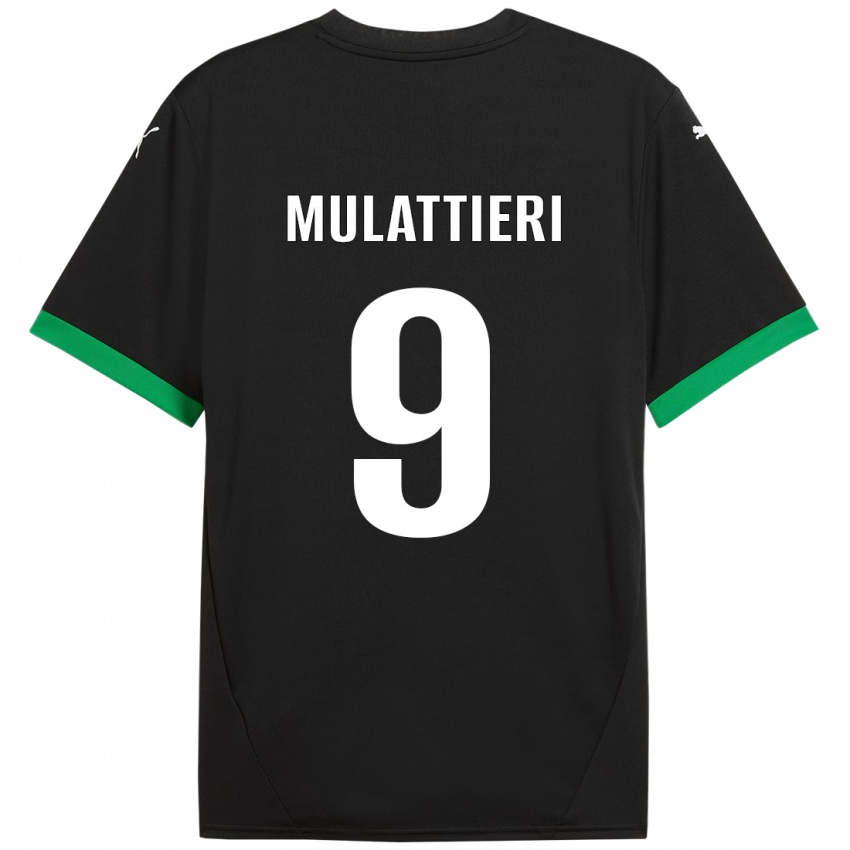 Criança Camisola Samuele Mulattieri #9 Preto Verde Escuro Principal 2024/25 Camisa Brasil