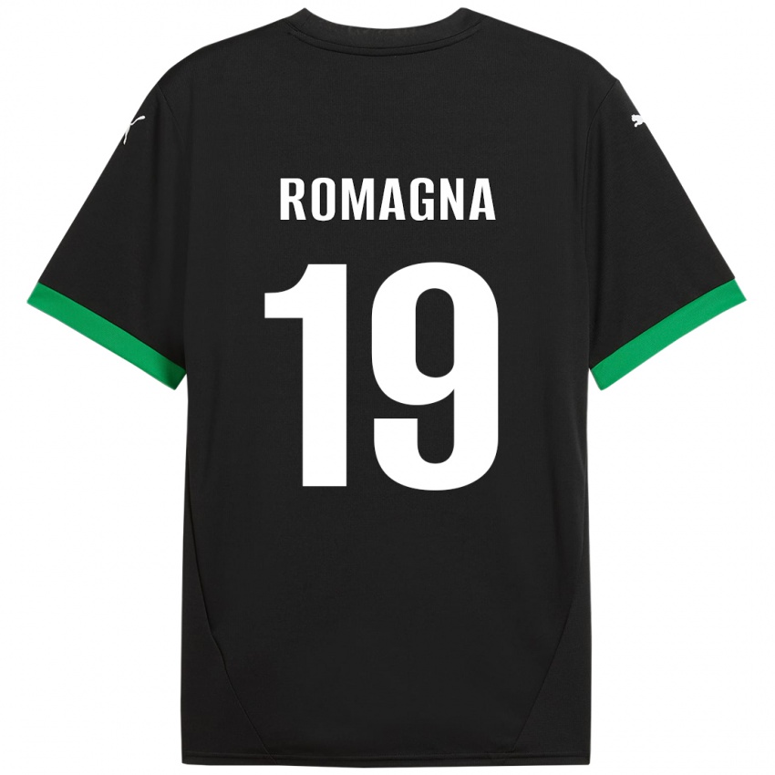 Criança Camisola Filippo Romagna #19 Preto Verde Escuro Principal 2024/25 Camisa Brasil