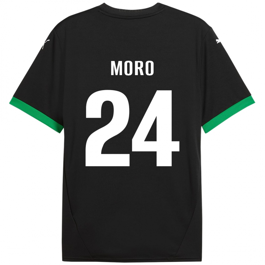 Criança Camisola Luca Moro #24 Preto Verde Escuro Principal 2024/25 Camisa Brasil