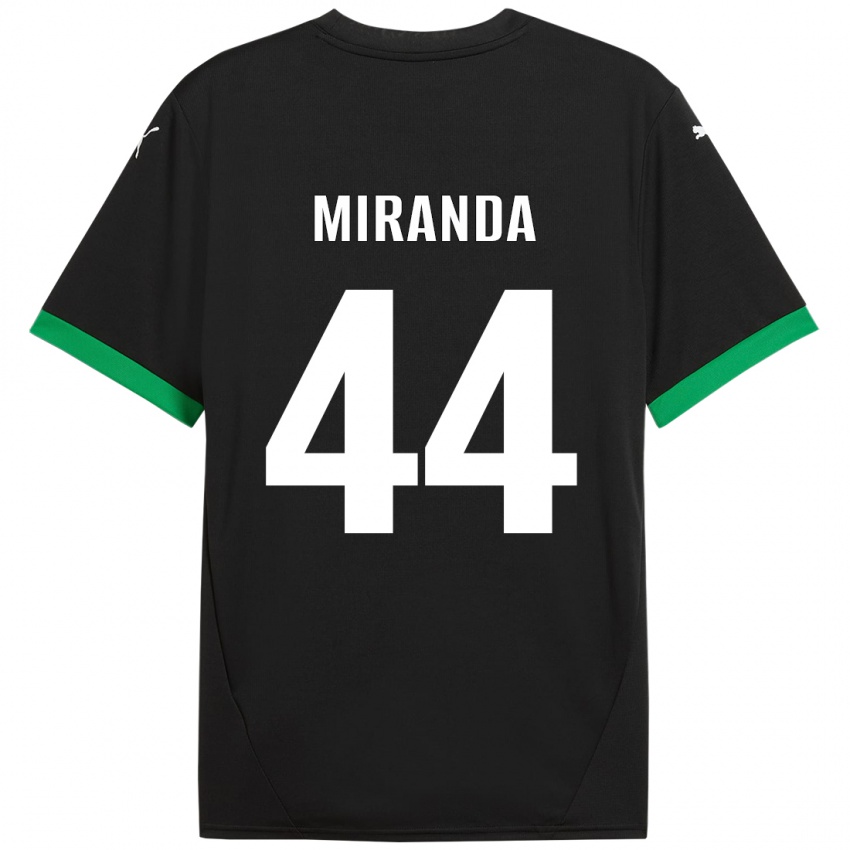 Criança Camisola Kevin Miranda #44 Preto Verde Escuro Principal 2024/25 Camisa Brasil