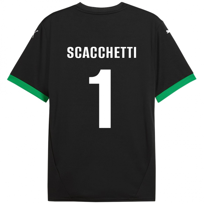 Criança Camisola Alessandro Scacchetti #1 Preto Verde Escuro Principal 2024/25 Camisa Brasil