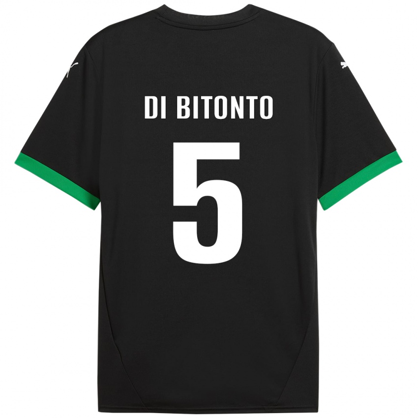 Criança Camisola Alessandro Di Bitonto #5 Preto Verde Escuro Principal 2024/25 Camisa Brasil