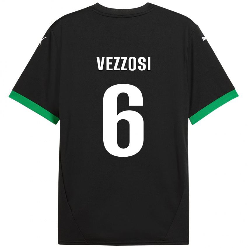 Criança Camisola Giorgio Vezzosi #6 Preto Verde Escuro Principal 2024/25 Camisa Brasil